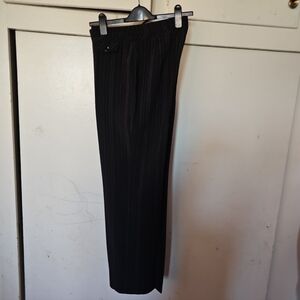 Elegant Black Striped Women's Pants
